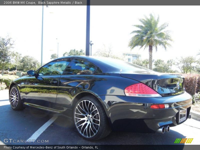 Black Sapphire Metallic / Black 2006 BMW M6 Coupe