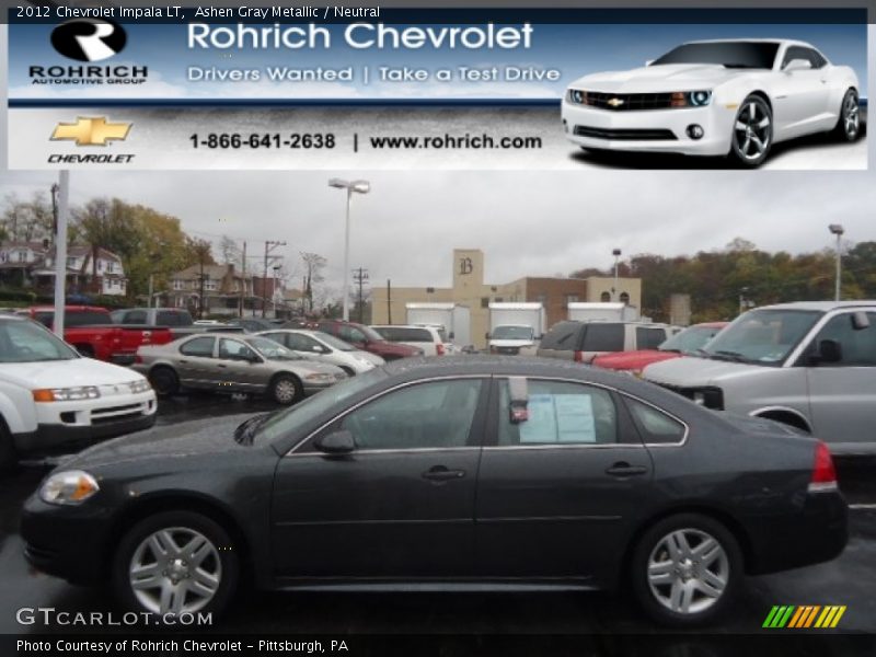 Ashen Gray Metallic / Neutral 2012 Chevrolet Impala LT