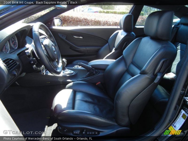 Front Seat of 2006 M6 Coupe