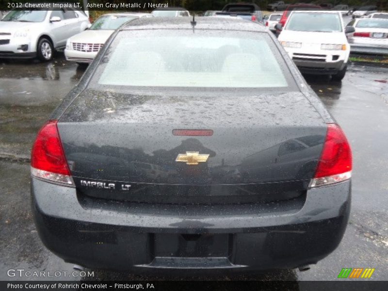 Ashen Gray Metallic / Neutral 2012 Chevrolet Impala LT