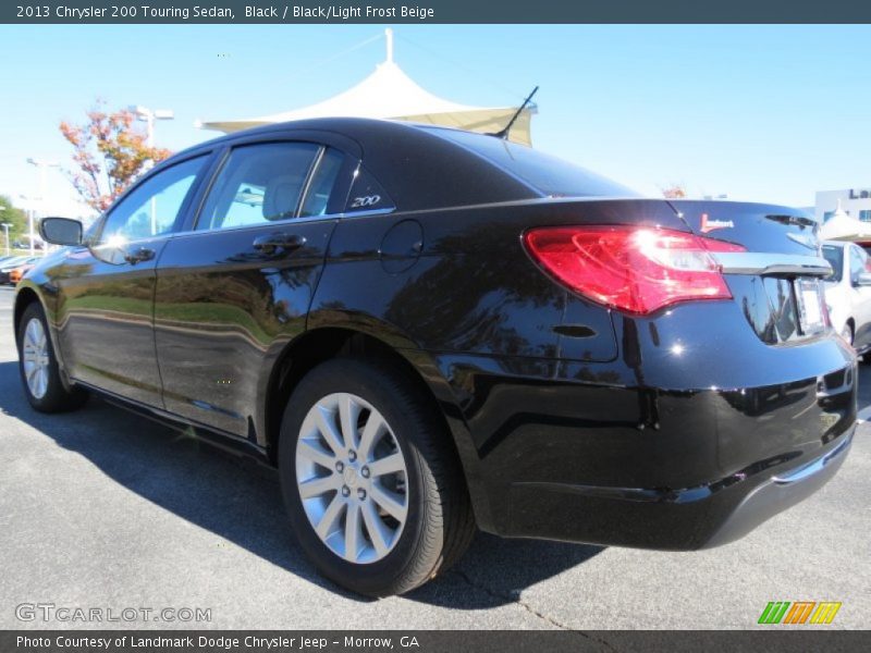 Black / Black/Light Frost Beige 2013 Chrysler 200 Touring Sedan