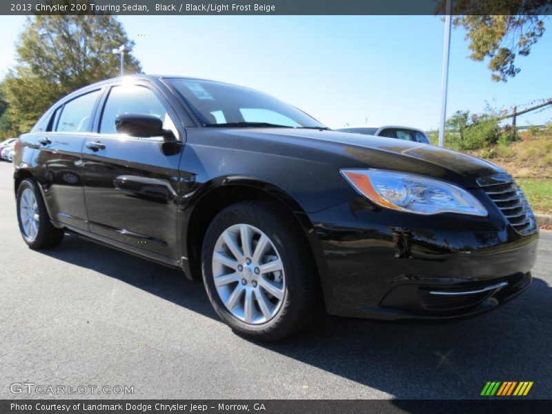 Black / Black/Light Frost Beige 2013 Chrysler 200 Touring Sedan