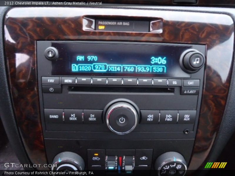 Ashen Gray Metallic / Neutral 2012 Chevrolet Impala LT