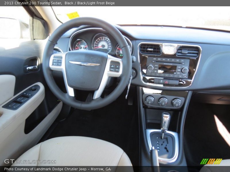 Black / Black/Light Frost Beige 2013 Chrysler 200 Touring Sedan