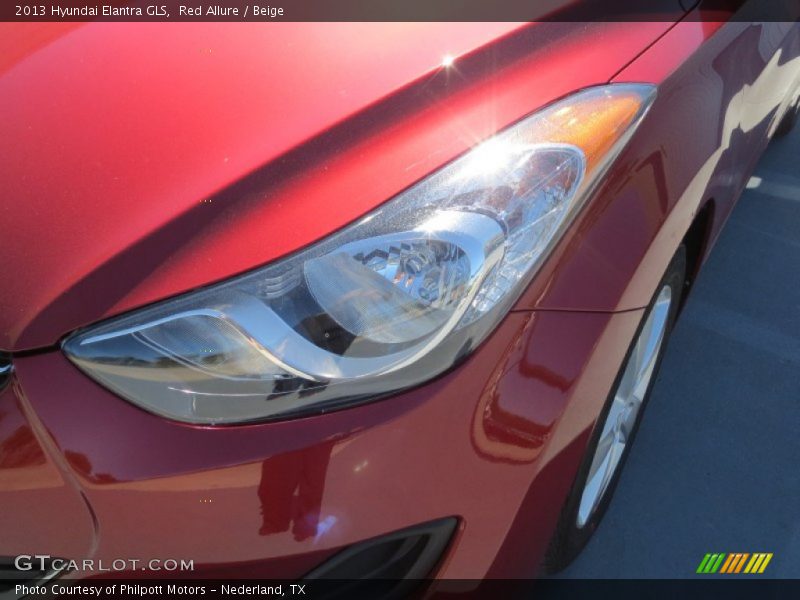 Red Allure / Beige 2013 Hyundai Elantra GLS