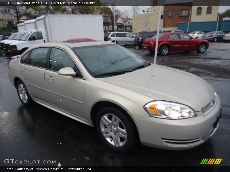 Gold Mist Metallic / Neutral 2012 Chevrolet Impala LT