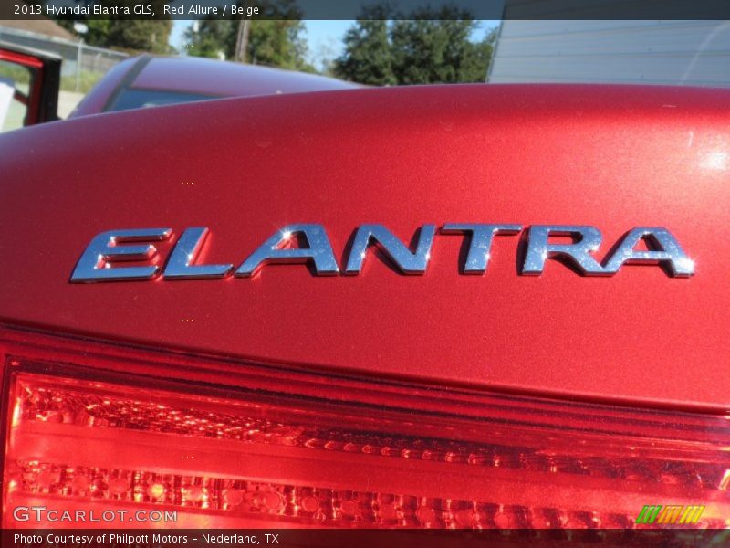 Red Allure / Beige 2013 Hyundai Elantra GLS