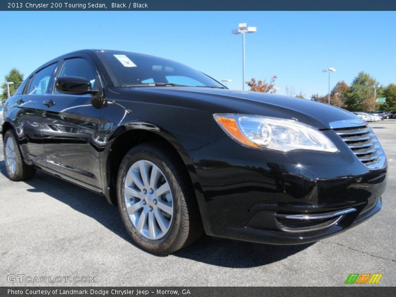 Black / Black 2013 Chrysler 200 Touring Sedan