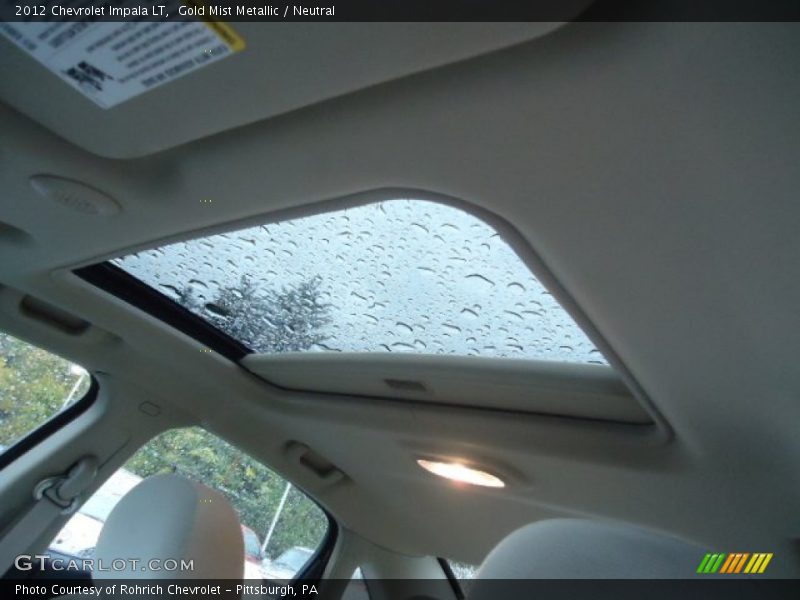 Gold Mist Metallic / Neutral 2012 Chevrolet Impala LT