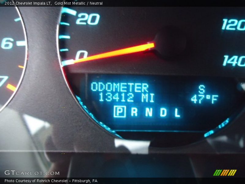 Gold Mist Metallic / Neutral 2012 Chevrolet Impala LT