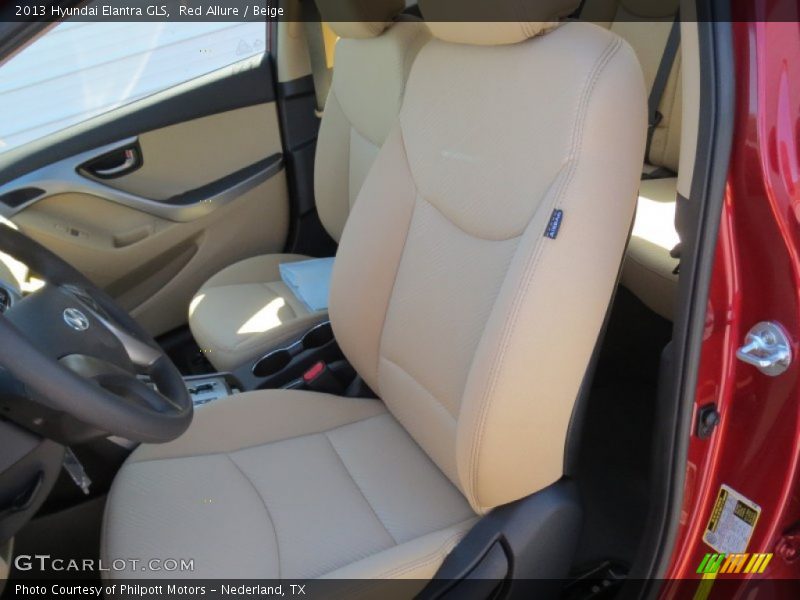 Red Allure / Beige 2013 Hyundai Elantra GLS