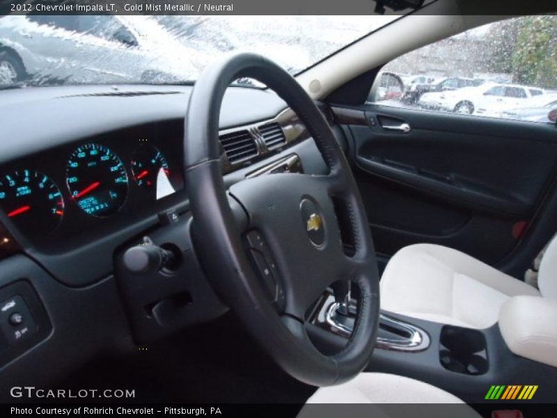 Gold Mist Metallic / Neutral 2012 Chevrolet Impala LT
