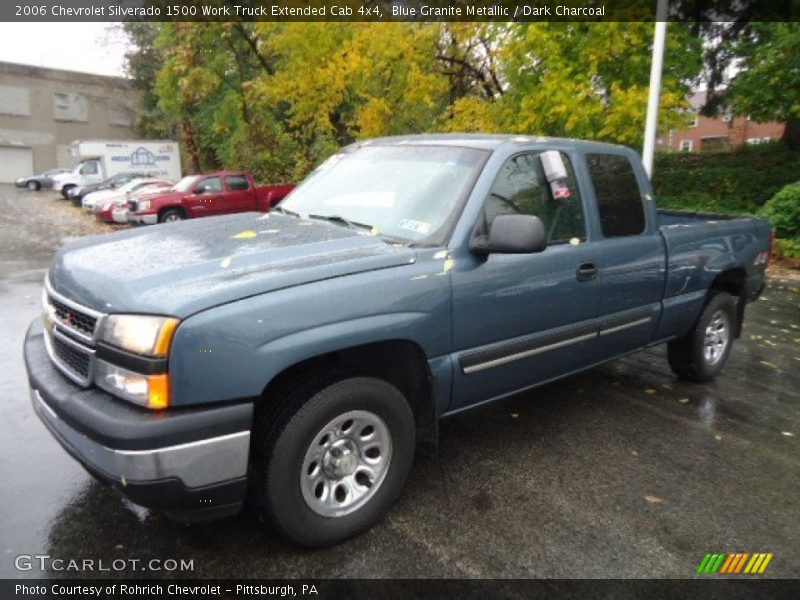 Blue Granite Metallic / Dark Charcoal 2006 Chevrolet Silverado 1500 Work Truck Extended Cab 4x4