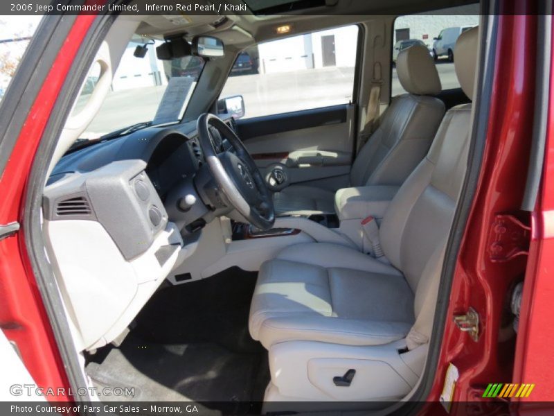 Inferno Red Pearl / Khaki 2006 Jeep Commander Limited