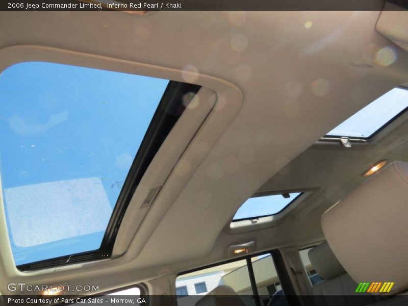 Inferno Red Pearl / Khaki 2006 Jeep Commander Limited