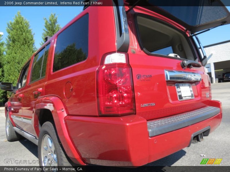 Inferno Red Pearl / Khaki 2006 Jeep Commander Limited