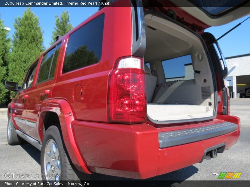 Inferno Red Pearl / Khaki 2006 Jeep Commander Limited