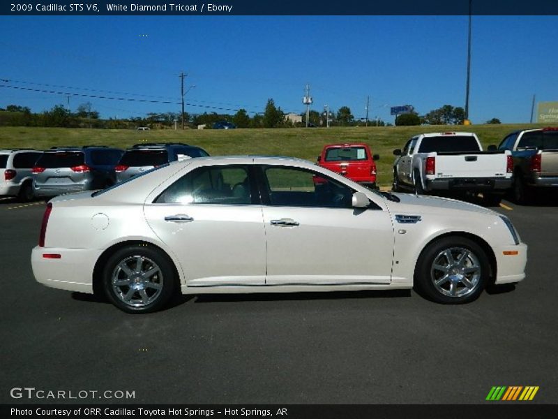 White Diamond Tricoat / Ebony 2009 Cadillac STS V6