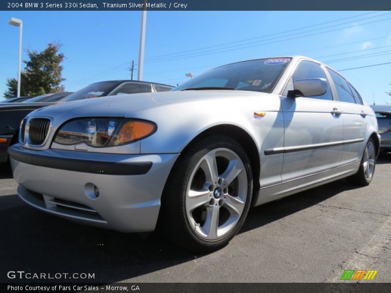 Titanium Silver Metallic / Grey 2004 BMW 3 Series 330i Sedan