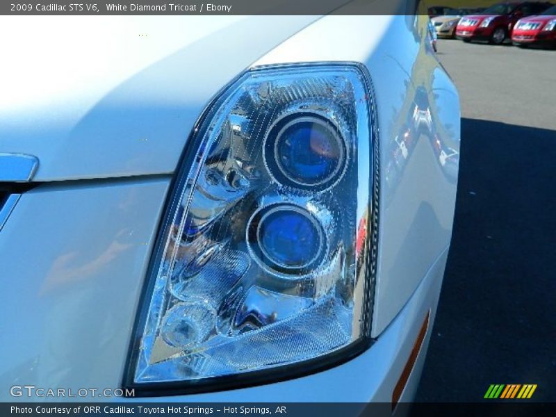 White Diamond Tricoat / Ebony 2009 Cadillac STS V6