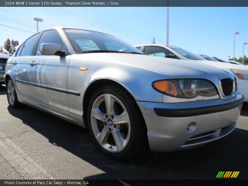 Titanium Silver Metallic / Grey 2004 BMW 3 Series 330i Sedan