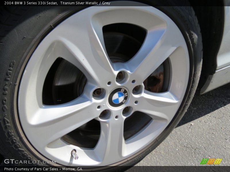 Titanium Silver Metallic / Grey 2004 BMW 3 Series 330i Sedan