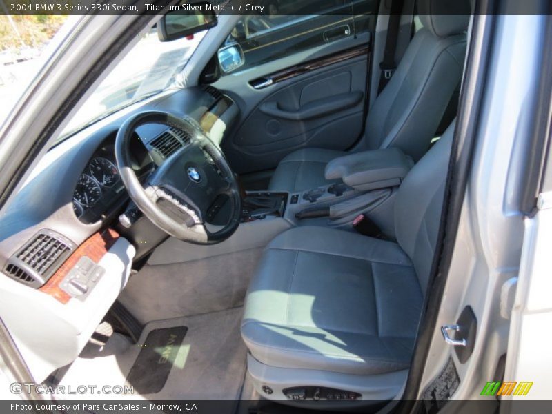 Titanium Silver Metallic / Grey 2004 BMW 3 Series 330i Sedan