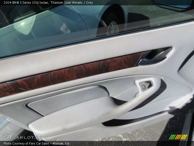 Titanium Silver Metallic / Grey 2004 BMW 3 Series 330i Sedan