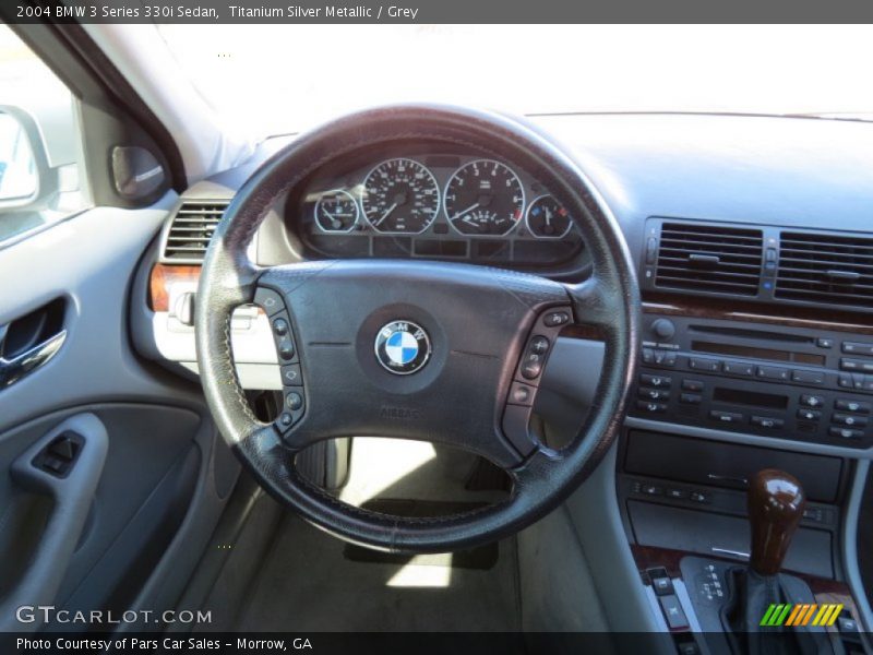 Titanium Silver Metallic / Grey 2004 BMW 3 Series 330i Sedan