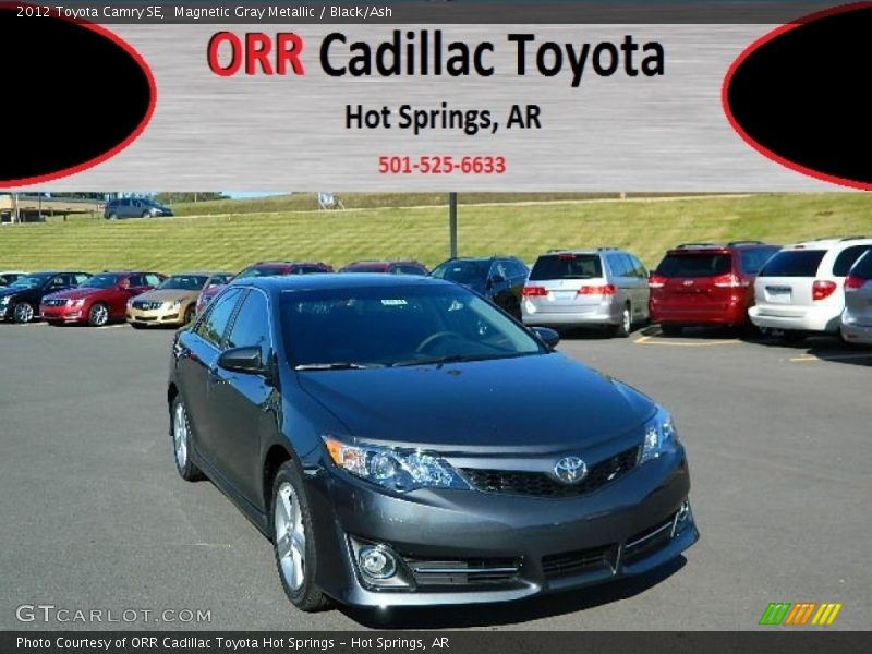 Magnetic Gray Metallic / Black/Ash 2012 Toyota Camry SE