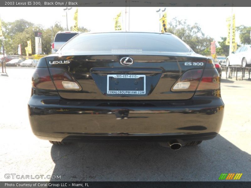 Black Onyx / Black 2003 Lexus ES 300