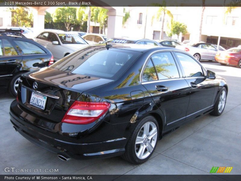 Black / Black 2010 Mercedes-Benz C 300 Sport