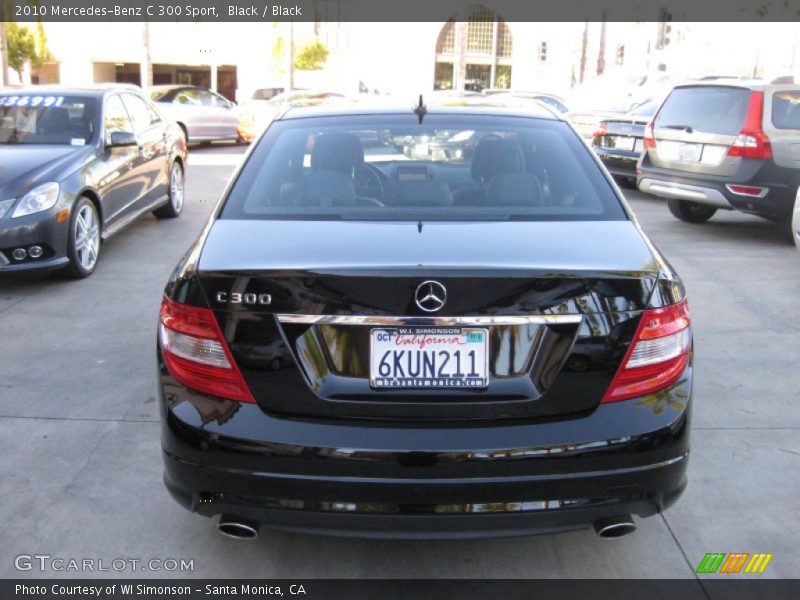 Black / Black 2010 Mercedes-Benz C 300 Sport