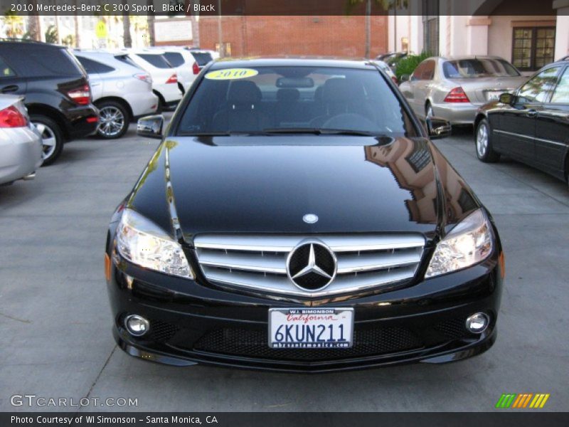 Black / Black 2010 Mercedes-Benz C 300 Sport