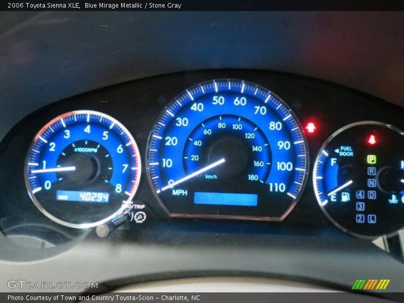 Blue Mirage Metallic / Stone Gray 2006 Toyota Sienna XLE