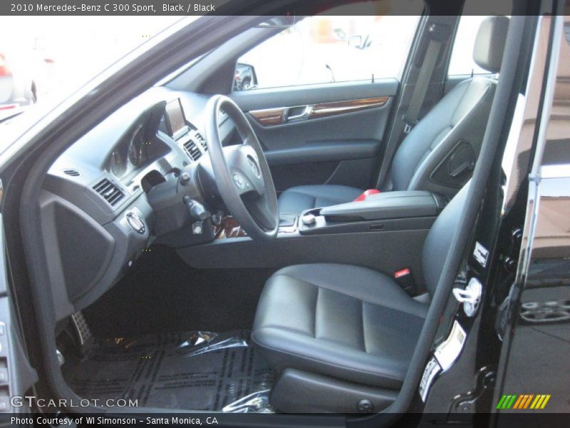 Black / Black 2010 Mercedes-Benz C 300 Sport