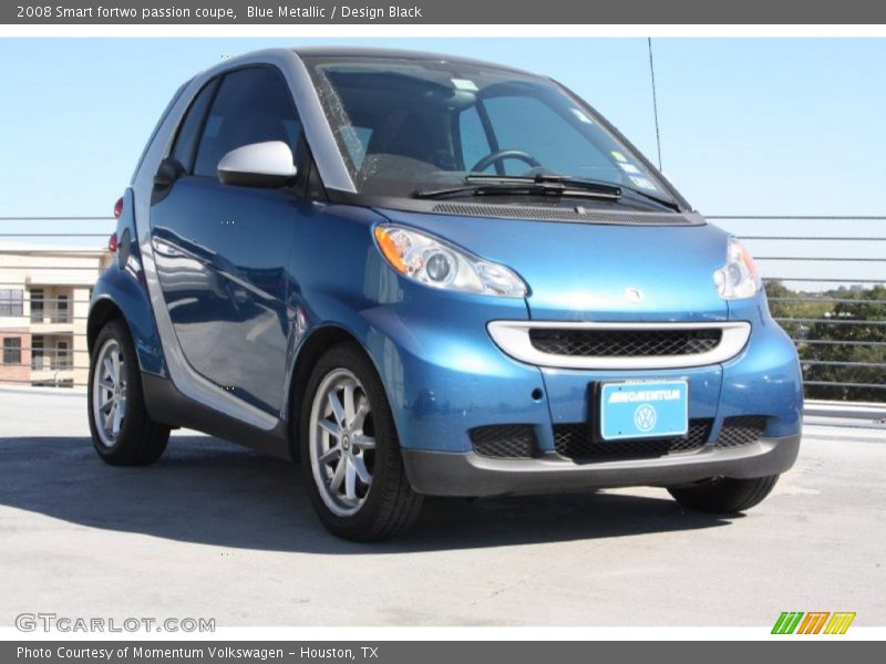 Blue Metallic / Design Black 2008 Smart fortwo passion coupe