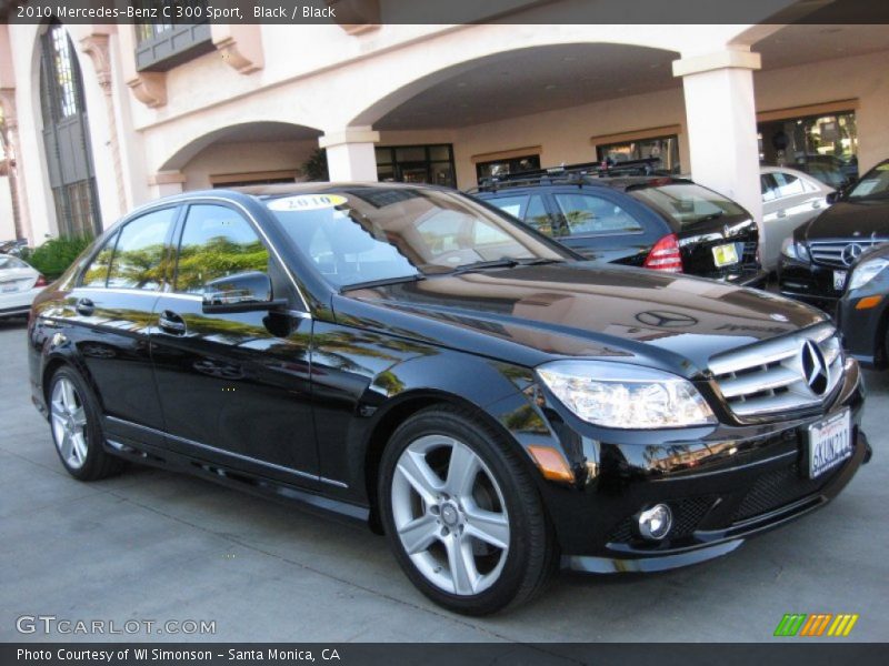 Black / Black 2010 Mercedes-Benz C 300 Sport