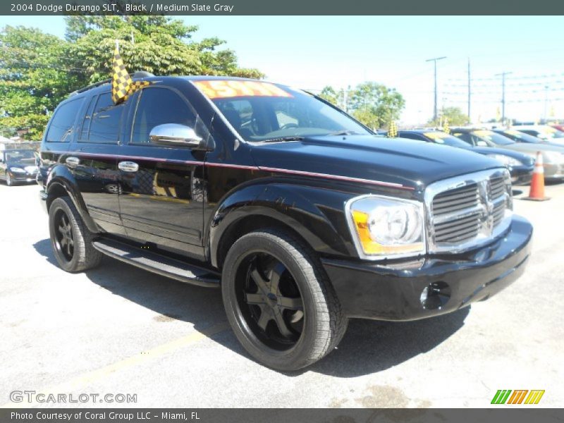 Black / Medium Slate Gray 2004 Dodge Durango SLT