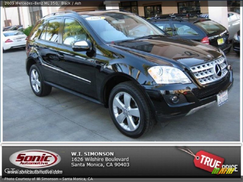 Black / Ash 2009 Mercedes-Benz ML 350