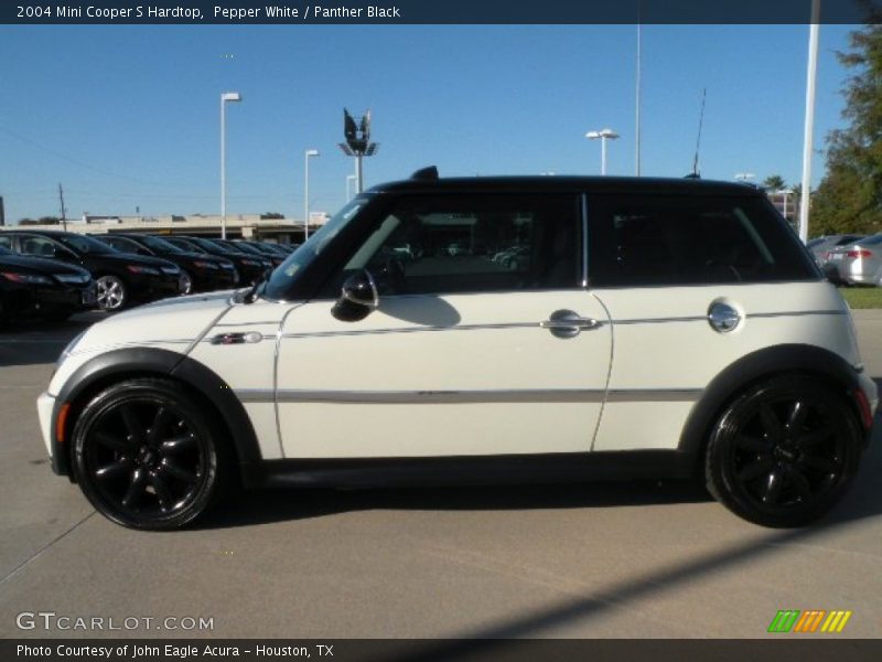 Pepper White / Panther Black 2004 Mini Cooper S Hardtop