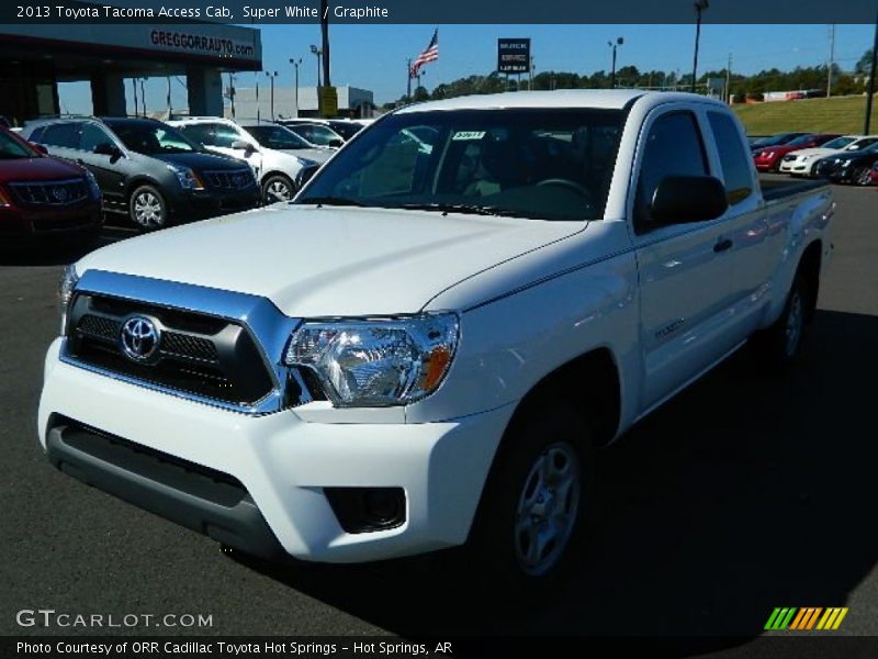Super White / Graphite 2013 Toyota Tacoma Access Cab