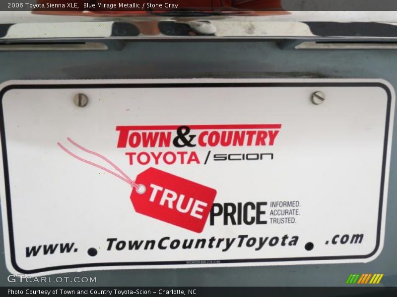 Blue Mirage Metallic / Stone Gray 2006 Toyota Sienna XLE