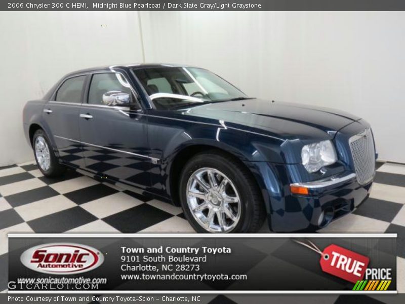 Midnight Blue Pearlcoat / Dark Slate Gray/Light Graystone 2006 Chrysler 300 C HEMI