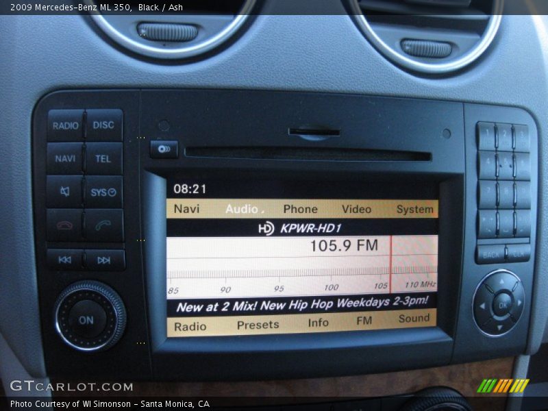 Black / Ash 2009 Mercedes-Benz ML 350