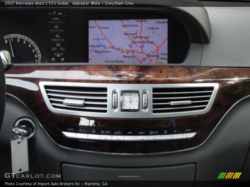 Alabaster White / Grey/Dark Grey 2007 Mercedes-Benz S 550 Sedan