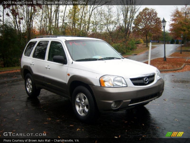 Classic White / Dark Flint Gray 2003 Mazda Tribute ES-V6