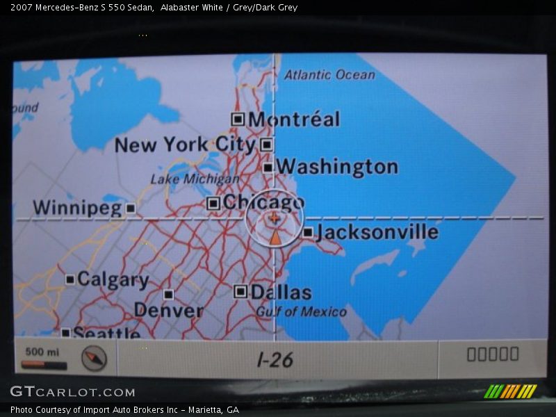 Alabaster White / Grey/Dark Grey 2007 Mercedes-Benz S 550 Sedan