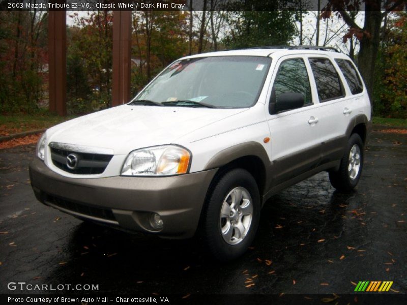 Classic White / Dark Flint Gray 2003 Mazda Tribute ES-V6