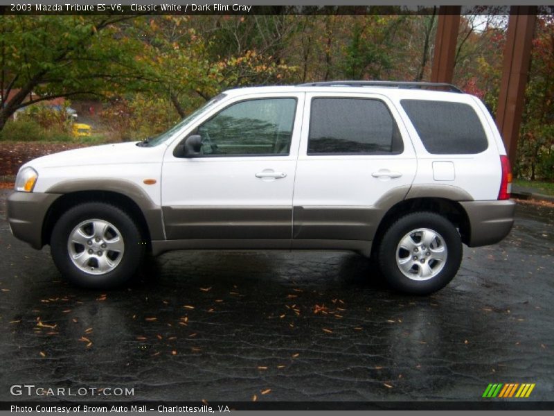 Classic White / Dark Flint Gray 2003 Mazda Tribute ES-V6